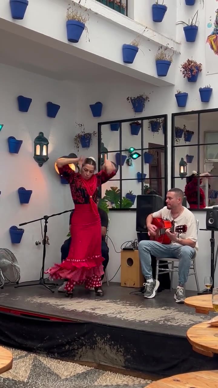 Flamenco dancer performing outdoors — gala preview video